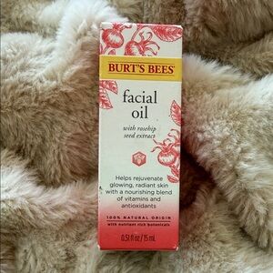 Burt's Bees Facial Oil with Rosehip Seed Extract - Red and Cream NWT
